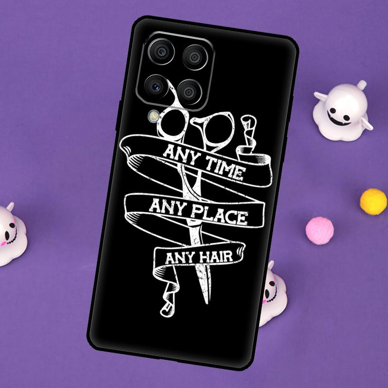 Hairdresser Barber Scissors Cover For Samsung Galaxy M55 M15 M33 M13 M23 M53 M31 M51 M14 M34 M54 M20 M30s M52 M32 Case