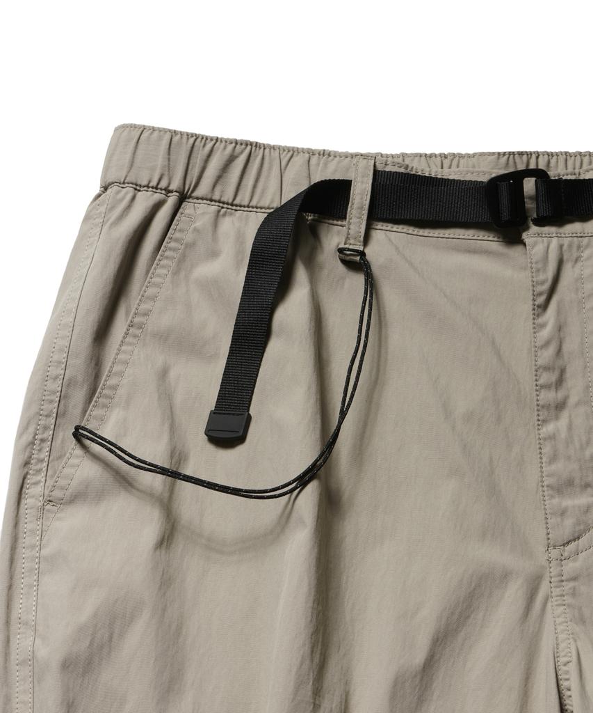 Musinsa Standard [City Leisure] Cn Wide Belted Parachute Pants [Grayish Beige]