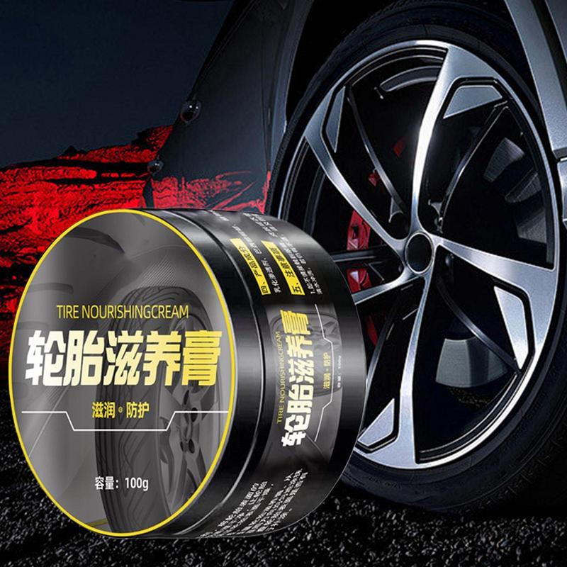 Wheel Shine For Car Tires 100g Car Tire Shine Spray Multipurpose Stain Remover Maintenance Cream Wheel Dressing Cleaner For