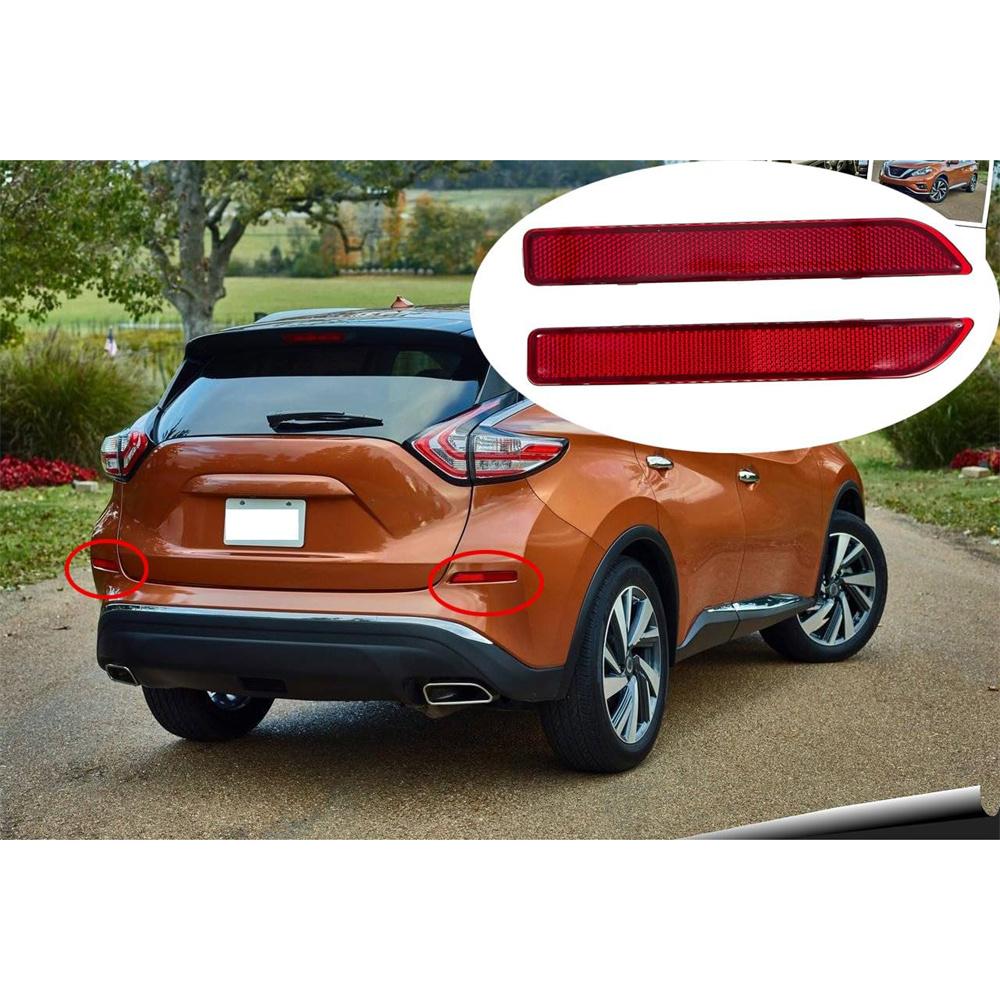 Car Rear Bumper Reflector Left & Right For Nissan Sentra 26565-8990B SR SV 2.0L