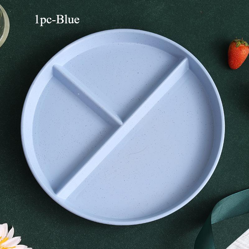 Round Split Plate Food Plate Fruit Salad Plate Dishes Ceramic Plate Ceramic Plate Dessert Plate Trinket Dish