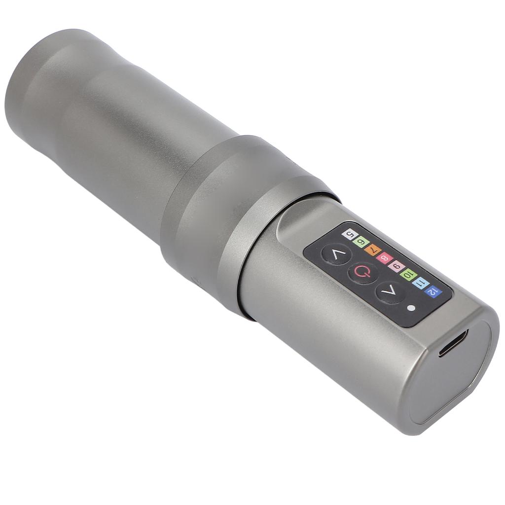 Cordless Tattoo Machine Pen Space Aluminum RCA Interface Replace Head Rotary Tattoo Machine Silver