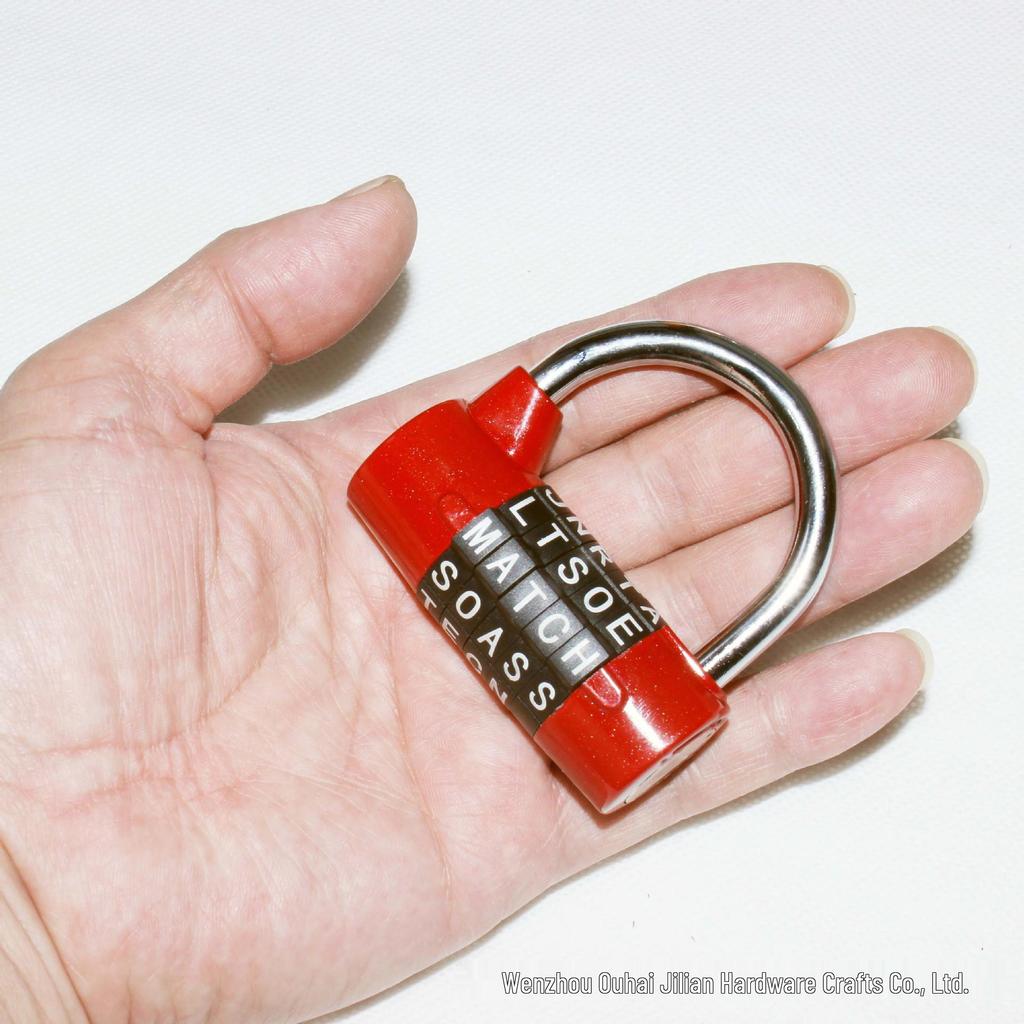 5-Digit Large Letter Combination Lock for Gym Lockers & Escape Rooms