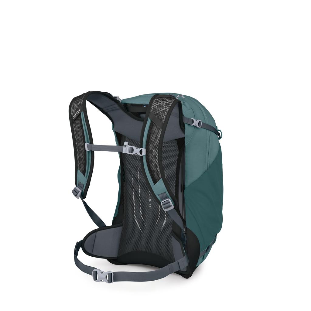 Osprey Hikelite 26L Durable Hiking Backpack Travel Daypack with Rain Cascade Blue - Cover, Unisex,