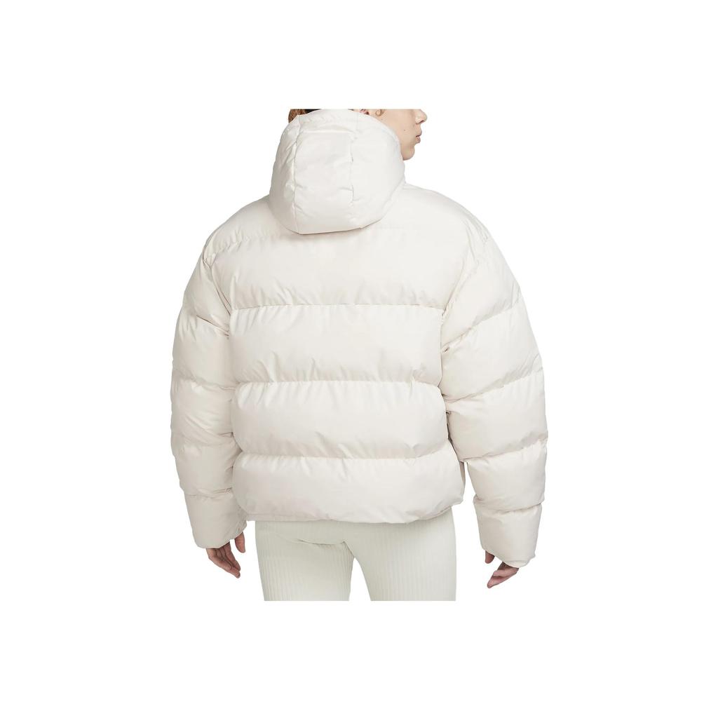 Nike Solid Color Hooded Zip Jacket Women Jackets White FD8290104