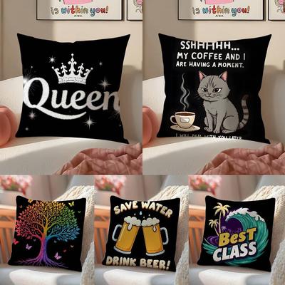 Brinquedos da Moda de Rua Estilo Milenar Fronha Conforto Sofá Cama Sedoso elegante Zíper invisível Capa de almofada decorativa