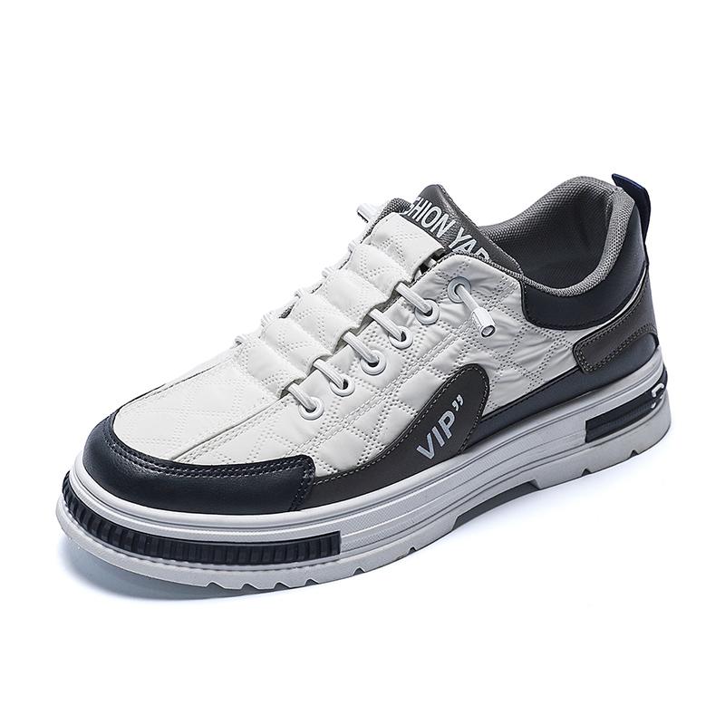 

Легкие сетчатые кроссовки на эластичной платформе из вулканизированной ткани, мужская обувь больших размеров, модная кожаная повседневная обувь для мужчин 39