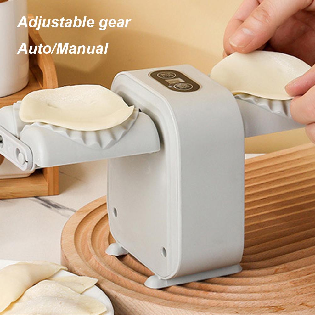 DIY Automatic Dumpling Machine Double Head Press Mold Dumpling Maker Machine Pressing Dumpling Skin Wrapper Mould Kitchen Gadget