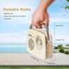 Portable AM FM Radio, Retro Radios Battery Powered & Plug-in Wall, Vintage Radio with Bluetooth, Easy To Use Large Dial for Home/Outdoor/Kitchen