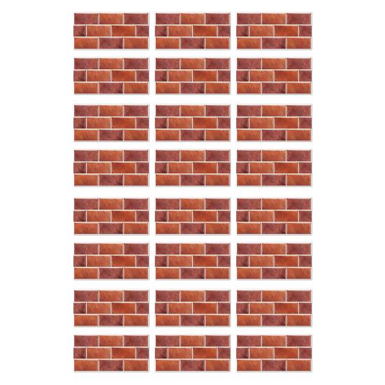 Removable Bathroom Wall Tiles Self-Adhesive PVC Tile Stickers, Waterproof Mosaic Pattern Decals for Kitchen Cover Defects Stickers Home Decor,
