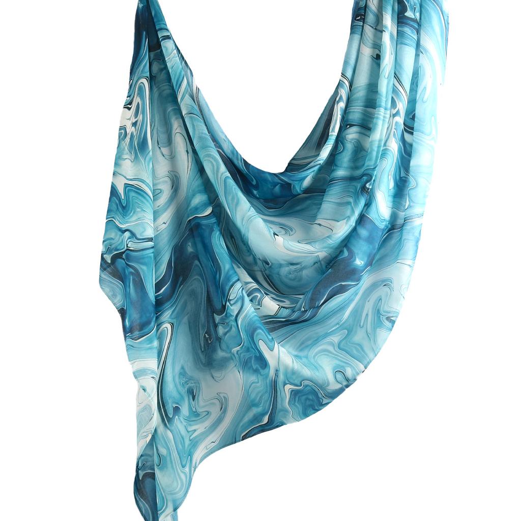 Aquarell Blume Viskose Hijab Schal Atmungsaktiv Weich Lang Mode Schals Kopftuch Paisley Muster Muslimische Hijabs Für Frauen