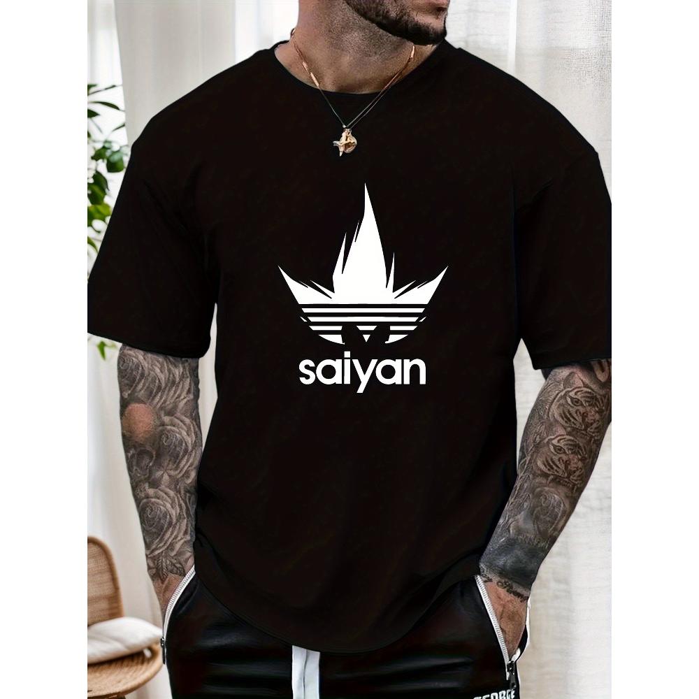 

Saiyan Emblem T-Shirt,Soft Breathable & Fade-Resistant, Classic Fit for Daily Casual Wear XXL білий