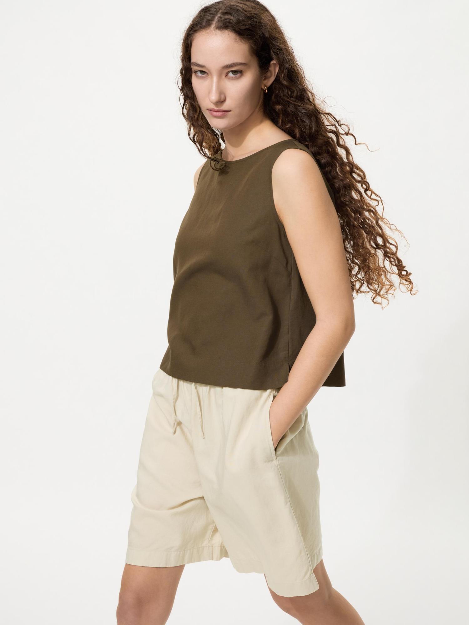 

Uniqlo Japan Льняные легкие шорты 30 NATURAL/XS