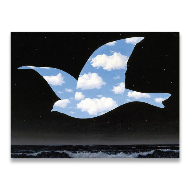Rene Magritte Exclusive Combination of Light Luxury Vintage Series Canvas Print Painting Poster Wall Picture for Home Decor No Frame