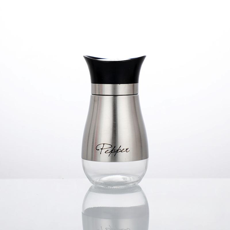 

Набор многоразовых солонок и перечниц из нержавеющей стали, контейнеры для специй для дома, ресторана, пикника, кухонные аксессуары слоновая кость