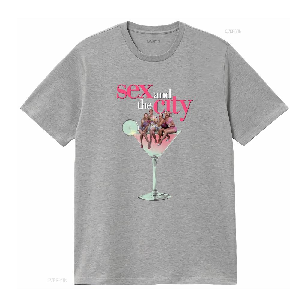 Camiseta Sexo en Nueva York Programa de TV Fan Cultura Pop Diseño Elegante Para Fans a la Moda Vintage Elástica Suave Hombre