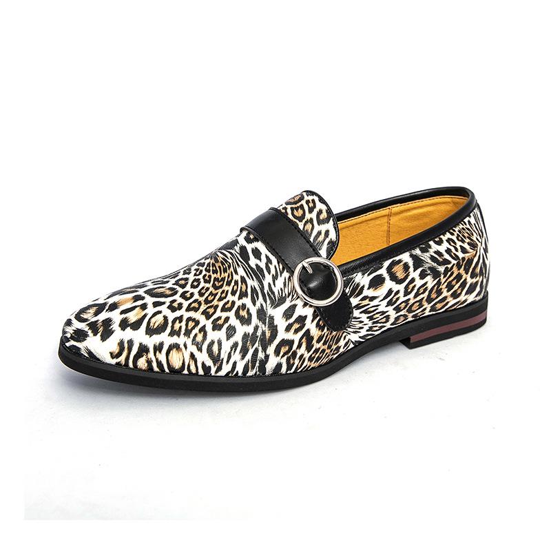 Men s British Style Slip-on Leather Loafers: Formal Casual Pointed Toe Shoes 42