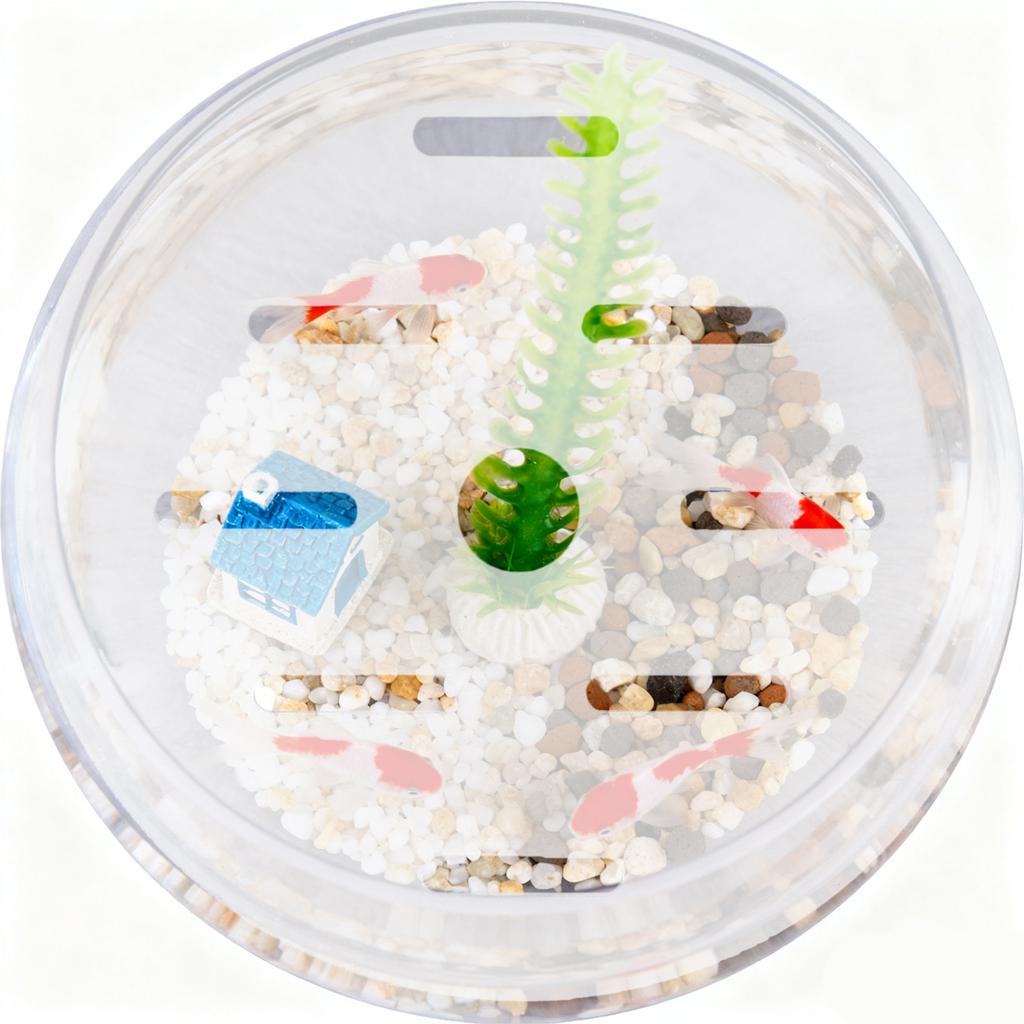 18Cm Round Acrylic Aquarium Cover Anti-Jumping Fish Tank Lid Clear Secure Fit for Turtle Shrimp Reptile Tanks Indoor Aquatic