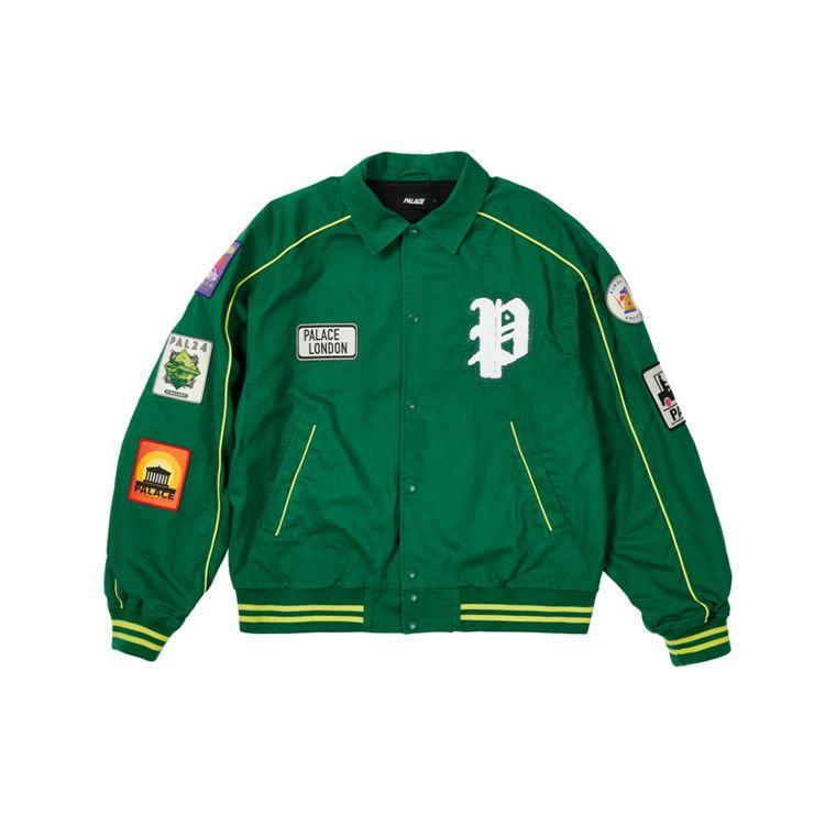 

Palace Бомбер из хлопка с заплатками Kelly Green Unisex Верхняя одежда P22JK212 M