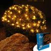 JOYFY 2 Pack of 100/150 Christmas Net Lights for Bushes Warm White Christmas Lights Outdoor Mesh Lights for Xmas Tree