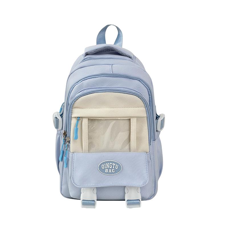 School bag, junior high school girl, high school college student, class backpack, large capacity burden reduction backpack, female