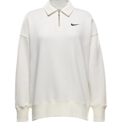 Logo Locker Sitz Langarm Poloshirt Damen Oberteile Weiß FZ3208-133