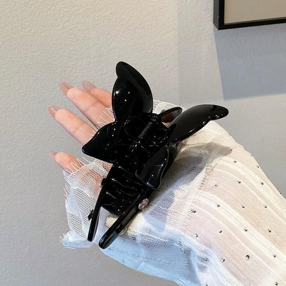 Уксусная кислота Бабочка коготь для волос блестящий большой зажим для акулы милый горный хрусталь захват зажим для путешествий