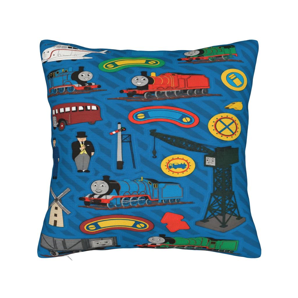 Pillow Cover T-Thomas The Train Friends Retro Trendy Pillow Case For Chair Sofa Home Decor Pillowcases