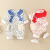 Baby Girl Outfit Princess Style Long Sleeve Romper Newborn To 12 Months Cotton Bodysuit