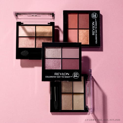 REVLON COLORSTAY DAY TO NIGHT (TM) EYESHADOW QUAD 505 Decadent: Color Image: Pink Beige REVLON COLORSTAY DAY TO NIGHT(TM) EYESHADOW QUAD 505 Decadent