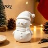 3D Geprinte Sneeuwman Knutselbeeldje Klein Tafelbladbeeldje met Kerstboom Decoraties voor Huis Sjaal/Stropdas Decoratief Feestelijk Ornament