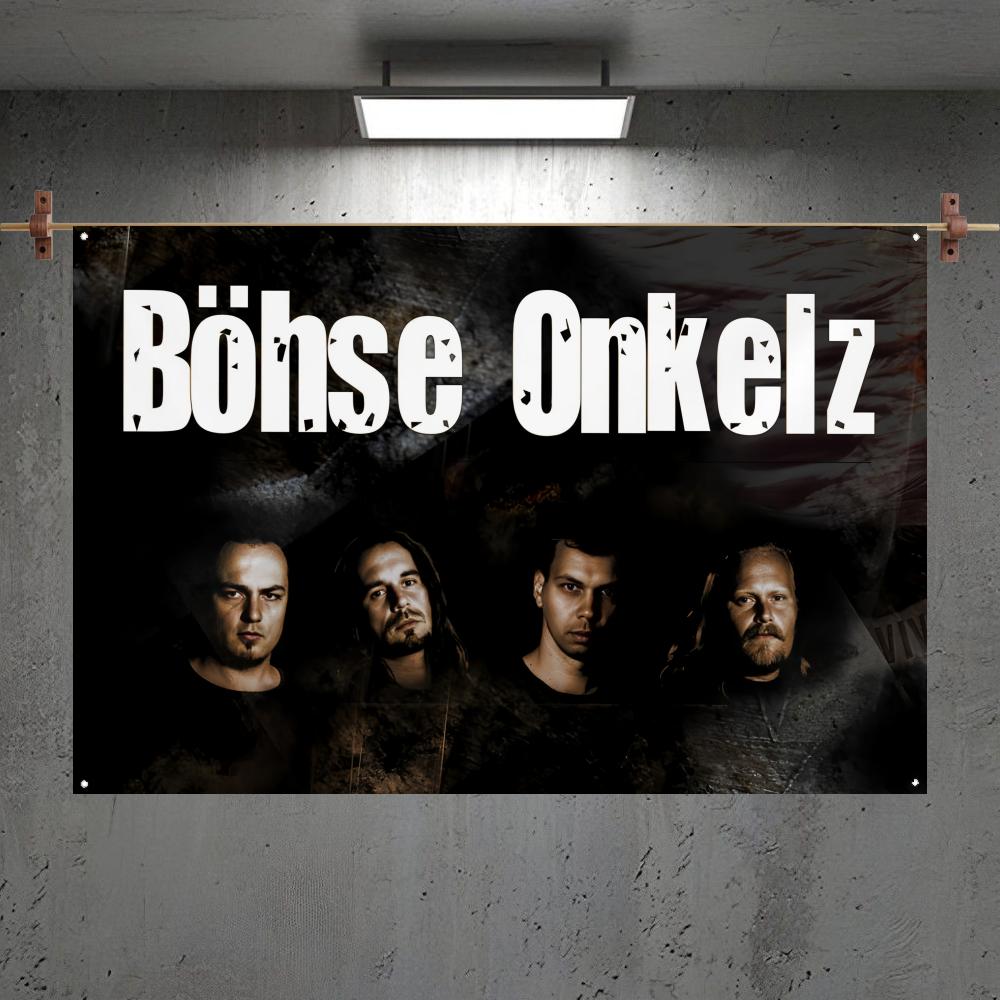B-Bohse Onkelz Rock Band Flags Bedroom Home Living Room Outdoor Wall Hanging Custom Background Decoration Art Banner
