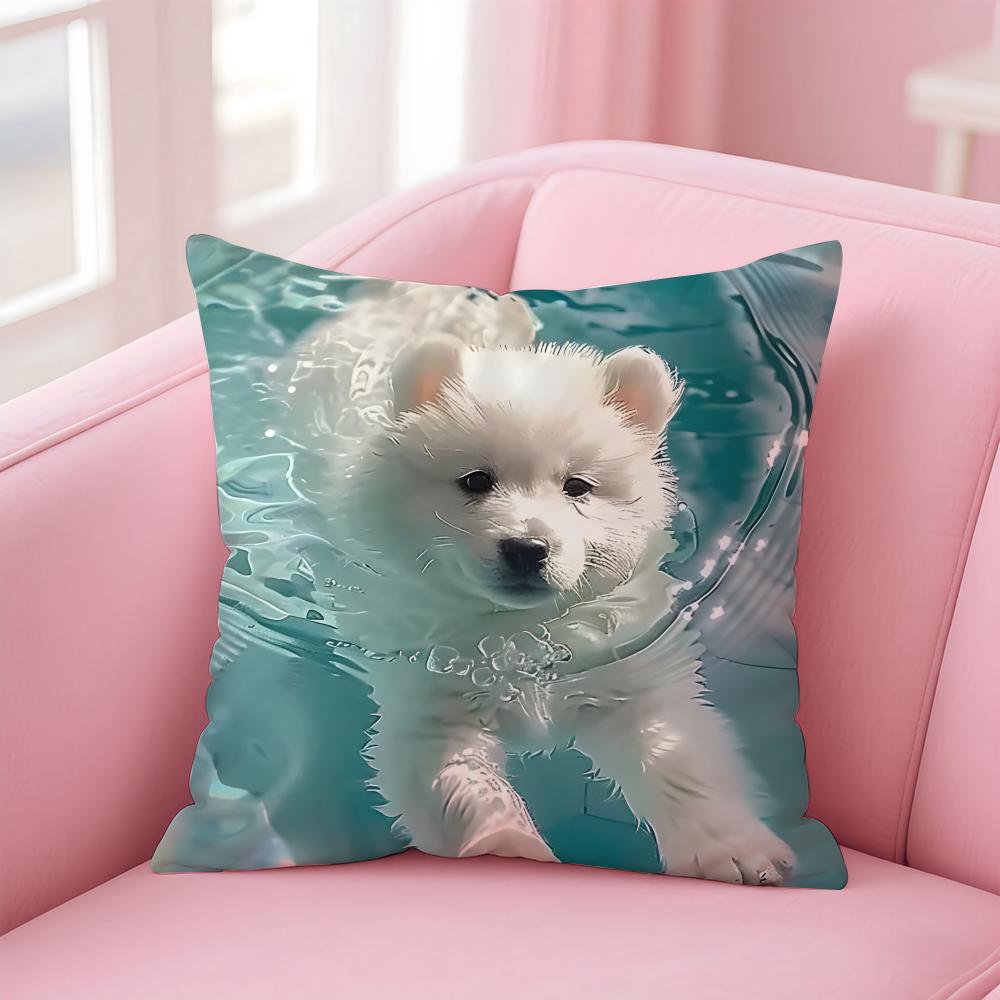 NICE CUTE Labrador Retriever dog Cushion Cover Pillow Case Soft Friendly Fabric  Concealed Zipper