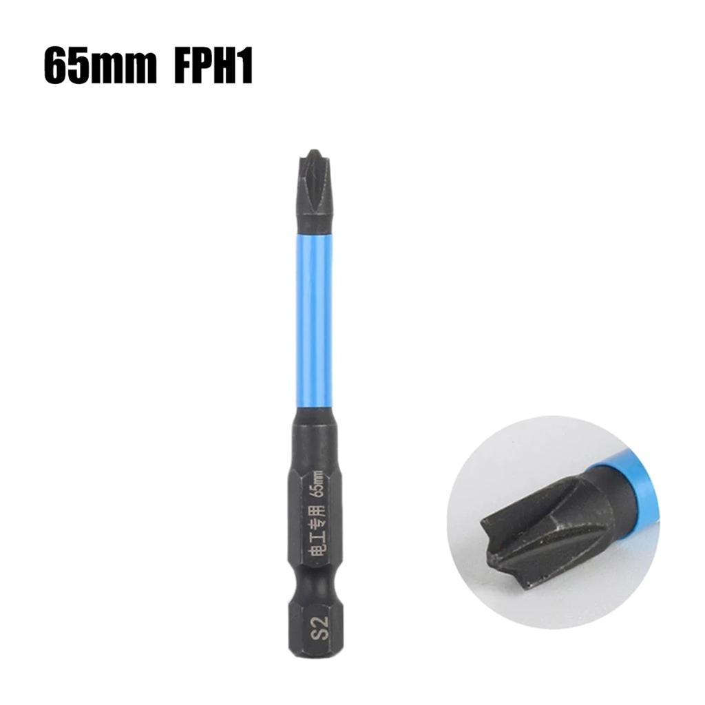 3Pieces Special Magnetism Cross Screwdriver Bit FPH1 FPH2 FPH3 Nutdrivers 65mm For Socket Switch Electrician Power Tool