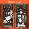 Christmas Pvc Static Cling Window Stickers With Snowman For Display Festive