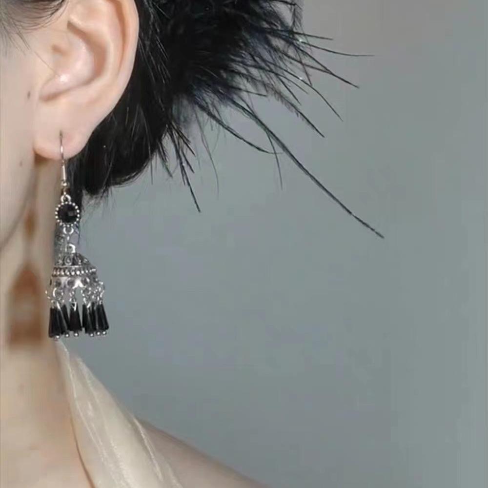 Ethnic Style Earrings, Advanced Sense, Retro Temperament, Bells, Fringed Earrings, Women'S Fashion Versatile Ear Jewelry
