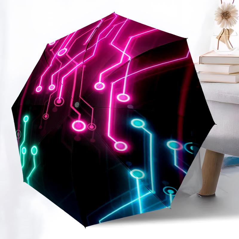 

Abstract Color Geometric Umbrella Automatic Open/close, Iron Frame & 8-Rib Structure, Umbrella for Women & Men, Christmas Gifts