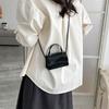 Women's bag fashion shoulder bag simple oblique span bag small square bag new trendy solid color handbag foreign style mobile phone bag