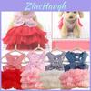 Elegant Red Striped Pet Dress For Small Dogs And Cats Perfect For Summer