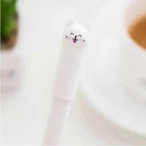 1-6-30 Pcs Cute Kawaii Cat Gel Pen Cartoon Writing Office School Supplies Stationery Creative Sweet Lovely Pens