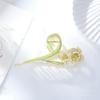 Flower Metal Hair Claw For Women Gold Silver Cross Crab Hair Clip Korean Elegant Hairpin Girl Hair Accessories