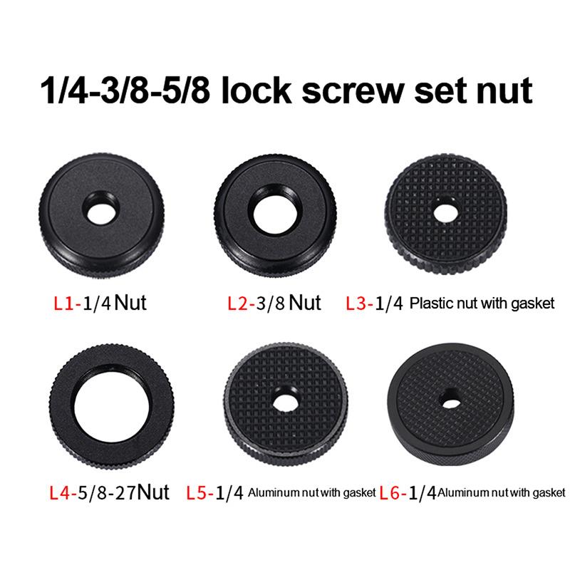 Camera Screw 1/4 3/8 5/8 Inch Nut Photography Accessories  Shoe Seat Lock Knob Flash Stand Mount Adapter For Dslr Tripod Selfie Stick