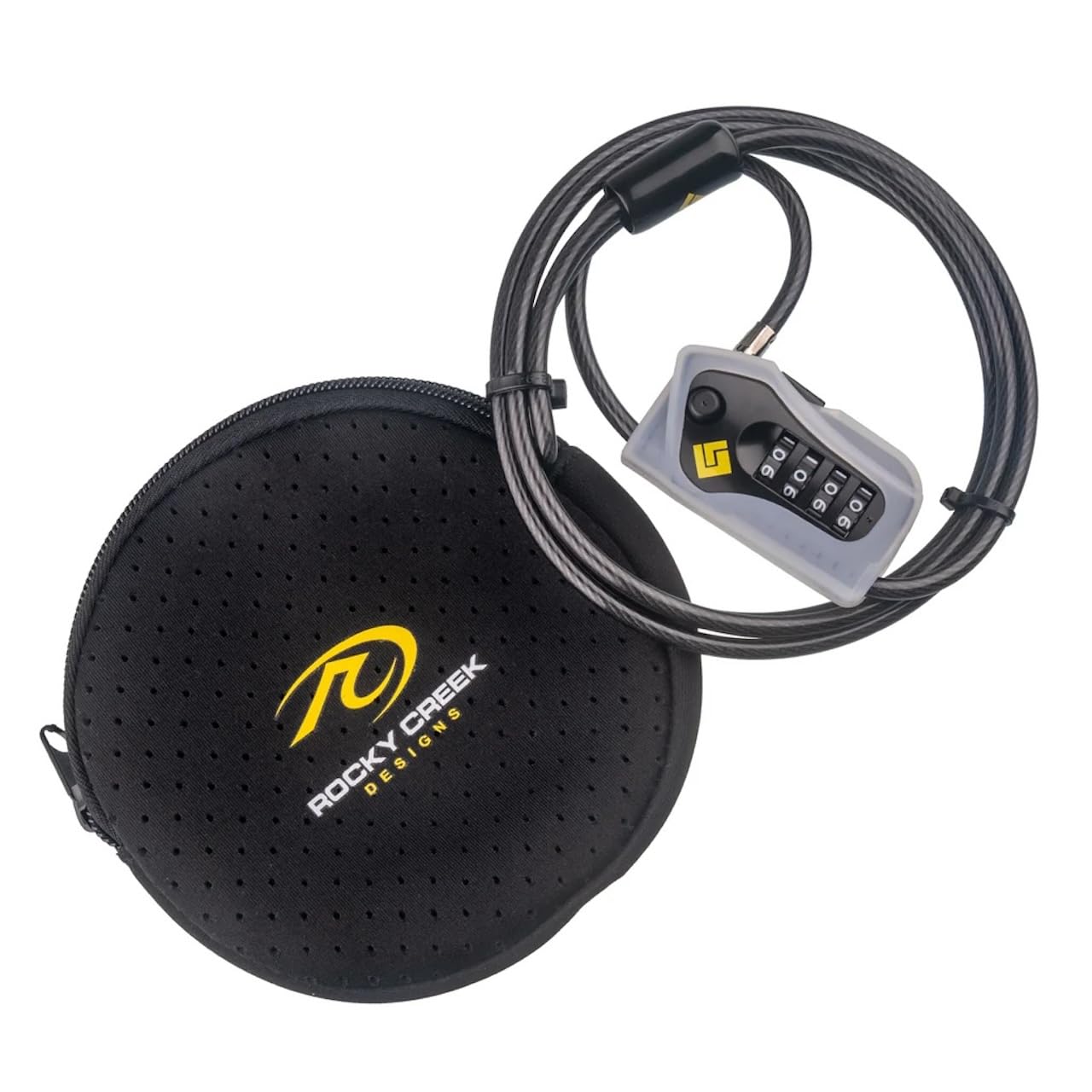 

Rocky Creek Gearlok Helmet Motorcycle Helmet Wire 150cm Combination Australian Japanese Instruction QR Code Lock, Anti-Theft Lock, Long, 4-Digit Lock,