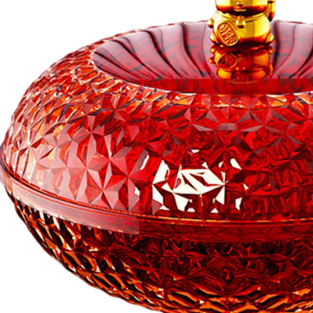 Countertop Fruit Bowl with Lid Basket Removable Holder, Plate for Party Wedding