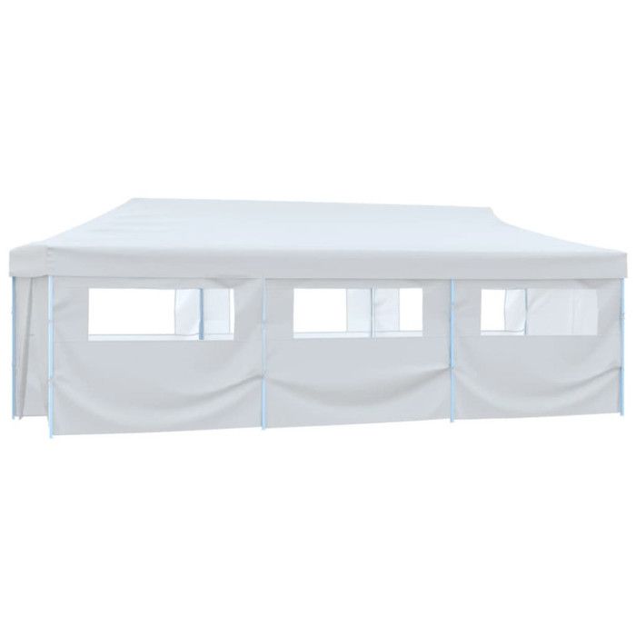 Tente de réception - vidaXL - 3 x 9 m - 8 parois - Résistante aux UV - Pliable et autoportante