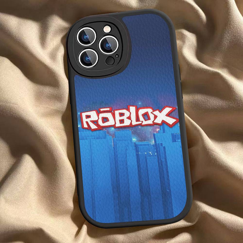 

Classic Game R-R-RobloxeS Leather Phone Case For IPhone 16 16e 15 14 13 12 11 Pro Max Plus Mini Cover iPhone 16pro max