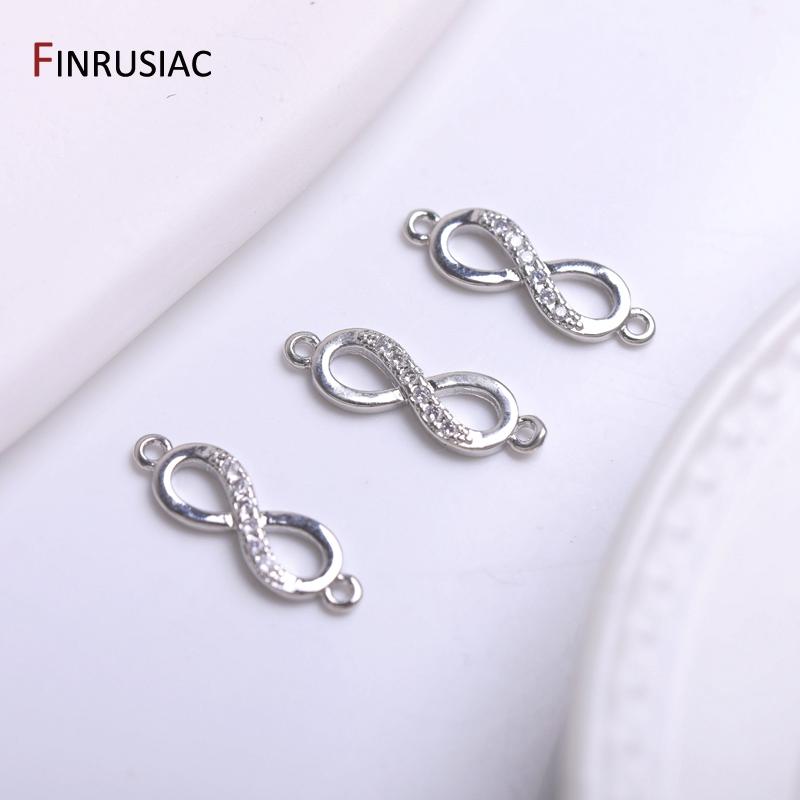 

Small Infinity Connectors Pendants For Jewelry Making,14K Gold Plated Brass Infinity Charms Accessories DIY Jewellery Supplies 2 pieces