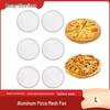 Aluminum Alloy Non-stick Round Pizza Mesh Pan - Food Grade Commercial Baking Tool for Oven or Fire Pit