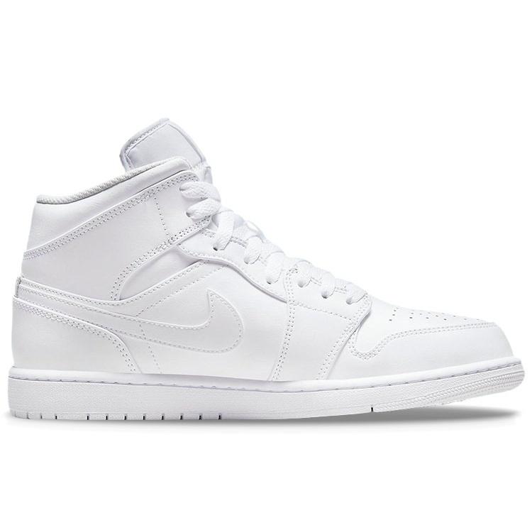 Air Jordan 1 Mid 'Triple White' 2022 Men's 554724-136