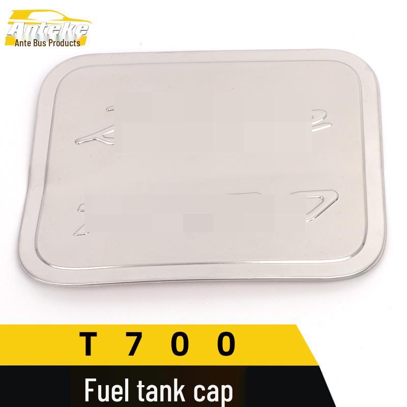 Zotye T700 Stainless Steel Fuel Tank Cover Anti-Scratch Decorative Sticker Accessory